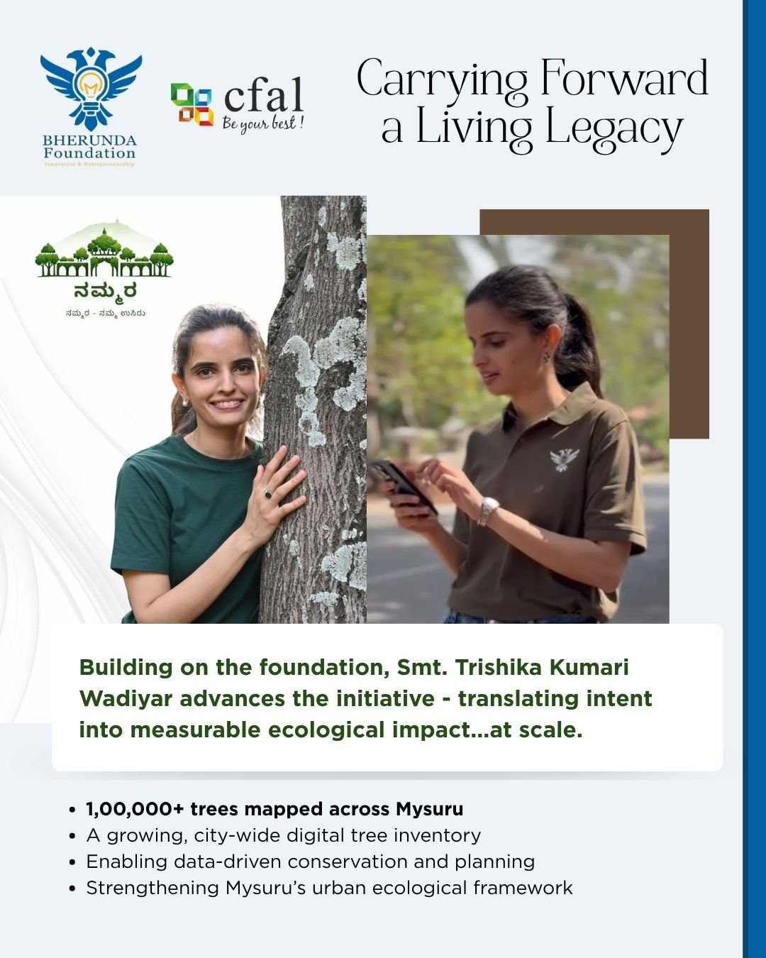 Census volunteers counting trees